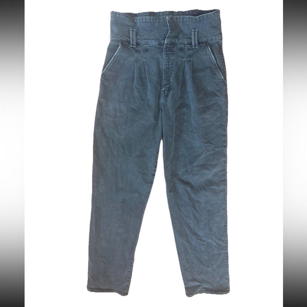 Mother superior women's jeans 1980 High Rise vintage pleated straight 4/6
